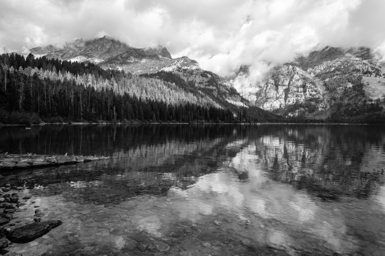 Phelps Lake, with Death Canyon in the background.
